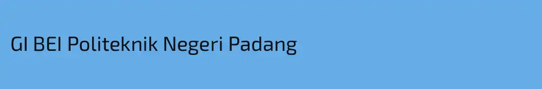 GI BEI Politeknik Negeri Padang